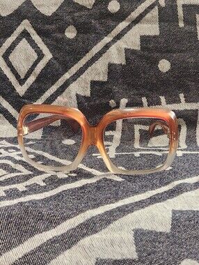 Vtg Renauld Oversized Butterfly Designer Glasses France Retro Glam Frames Go-Go